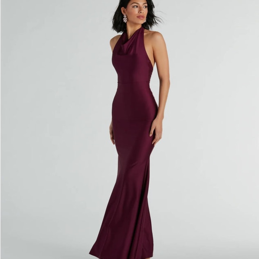 Elegant Purple Evening Gown